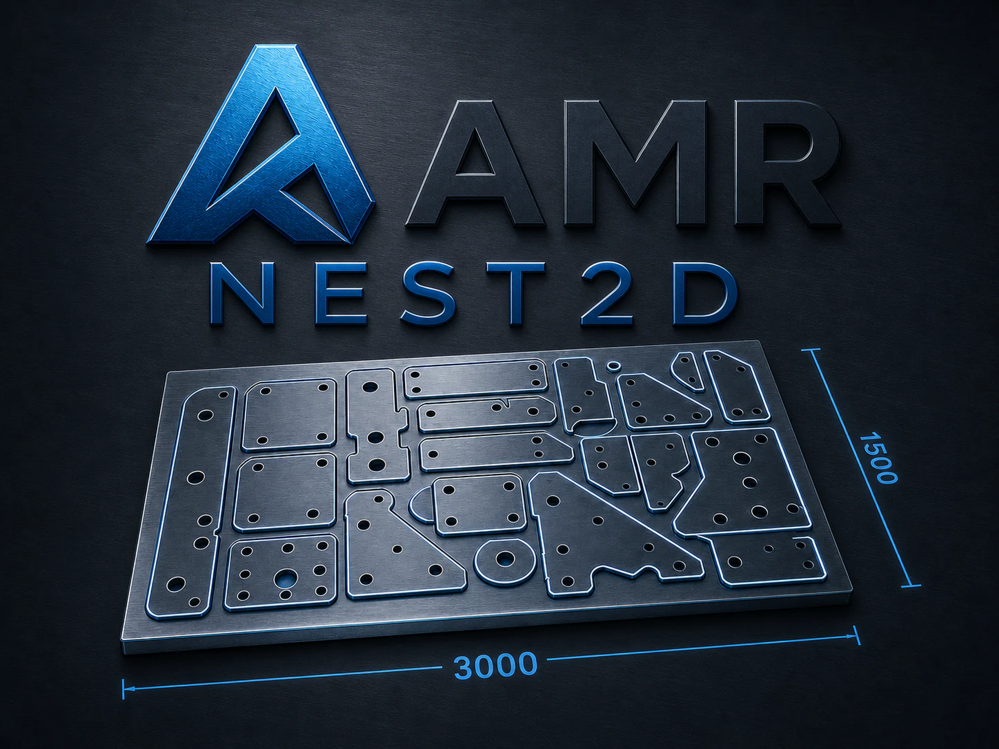 AMR Nest2D, optimizacion de chapas y placas